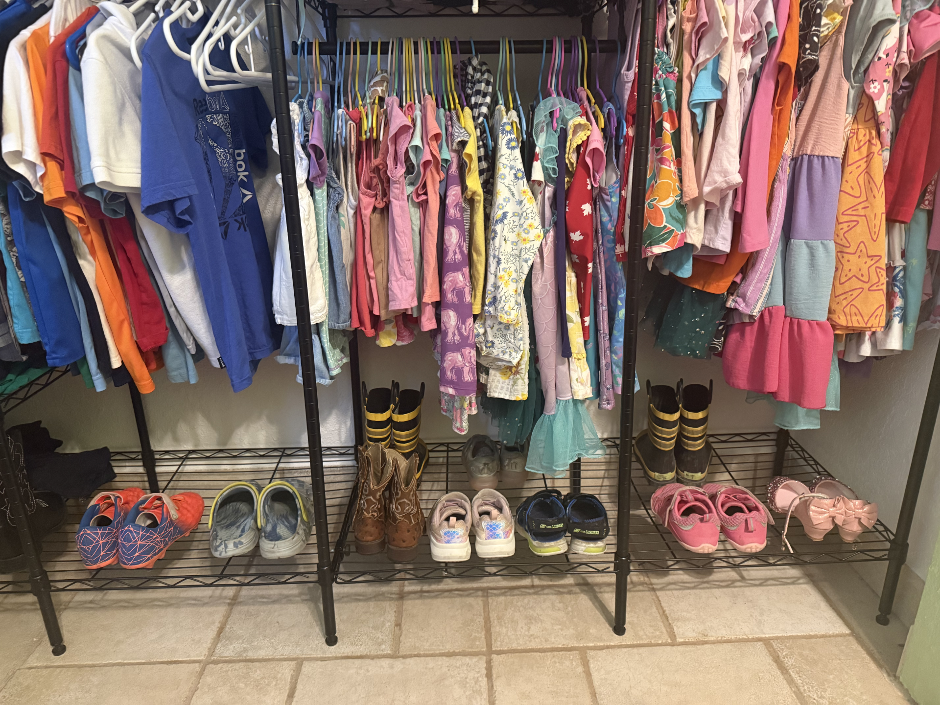 Designated Shoe Storage Space For Each Child